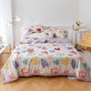 Cartoon Fish Pattern Summer Quilt 100% Cotton Soft Air Conditioning Thin Quilt for Kids Teens Home Sofa Bedroom Thin Blanket