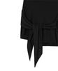 Rock Cake Drape Wrap Mini Skirt - Black