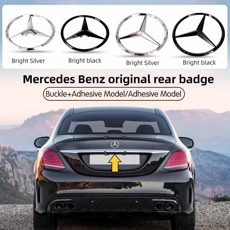 Benz A-CLASS A180 A200 A250 A45 AMG W176 A1768170016 ABS Tail Star Emblems Black Silver Rear Trunk Star Logo Stickers Badges