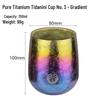 Pure Titanium Double-Layer Coffee Cup: Stylish, Portable, and High-Quality for Home or Outdoor Use.