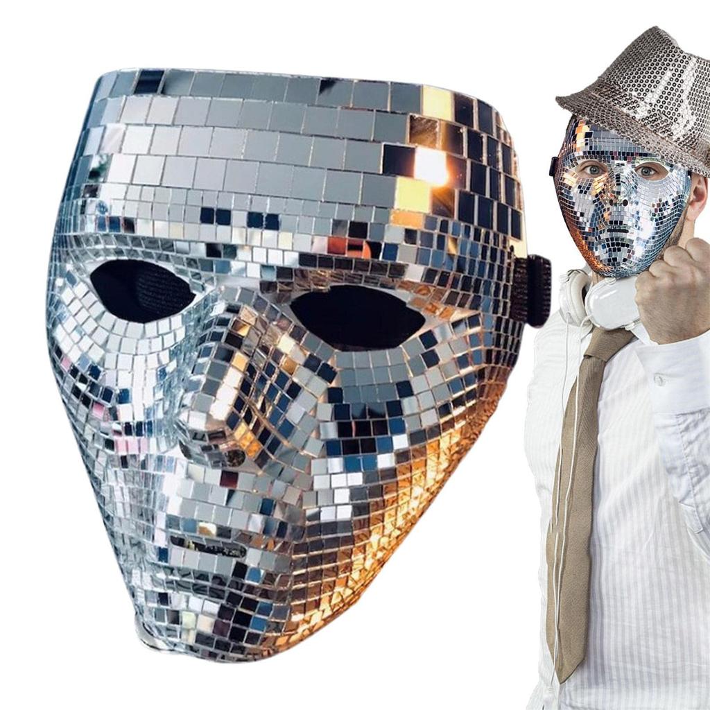 Ball Glitter Face Mask Festival Prop Household Decoration Supplies for Kid Girl Boys Party Background