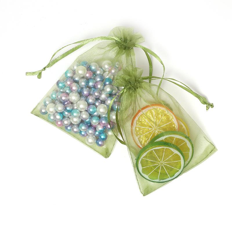50Pcs Bundle Mouth Organza Drawstring Garden Bird Proof Net Fruit Protection Bag Mesh Gift Packaging Bag
