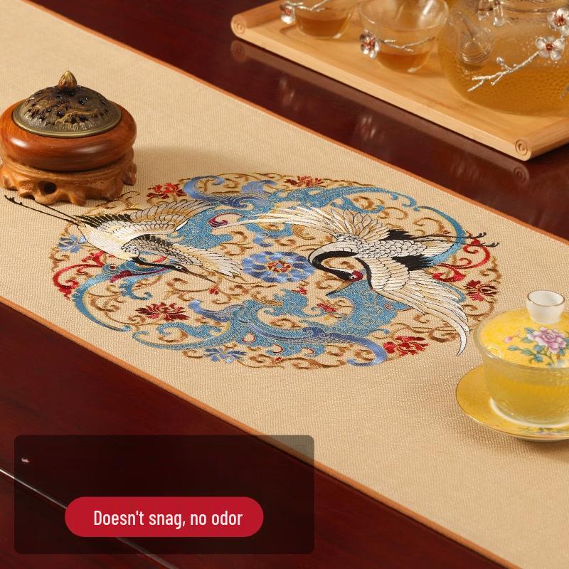 Handun New Chinese Style Waterproof Table Runner