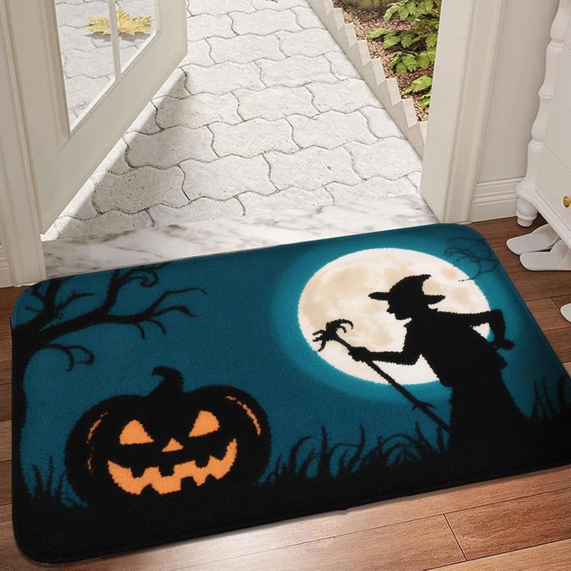 Spiderand Spider Web Patterns Door Mats Non Slip Floor Mats Shower Room Mats Small Carpets Absorbent Floor Mats Machine Washable