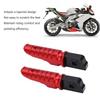 2pcs Motorcycle Front Footpeg Footrest T6063 Aluminum Alloy Anti Slip Rustproof Replacement for   GPR125 APR150