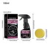 Wheel Cleaner Spray 100ml Long Lasting Wheel Tire Cleaner Spray Auto Tire Cleaning Tools Polishing Car Detailing Rim Tire Auto