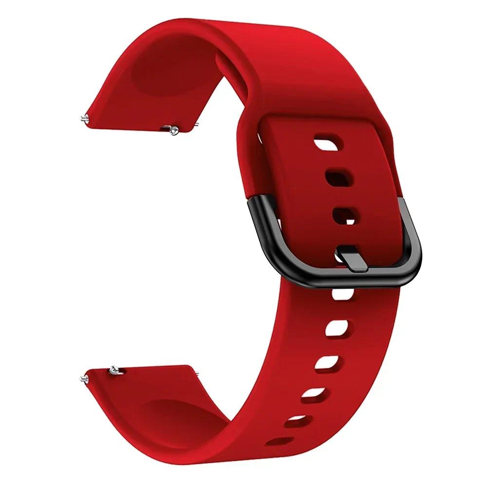 20mm 22mm Silicone Band For Samsung Galaxy Watch Active 2 Watch 3/4/5 Pro 45mm 40mm 44mm S3 Bracelet Galaxy Watch 6 Watch Strap