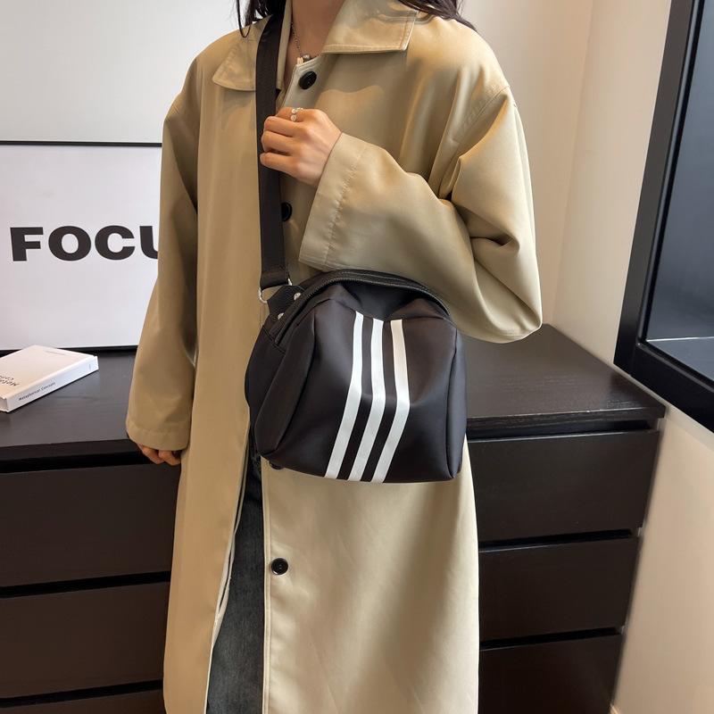 Summer Striped Nylon Cloth Turtle Bag Shell Bag Flow Messenger Bag Casual Large Capacity Casual Small Bag