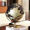 New 20/23cm Black Gold Rotating Globe British Home Office Decoration European Style Creative Handicraft Decoration Globe