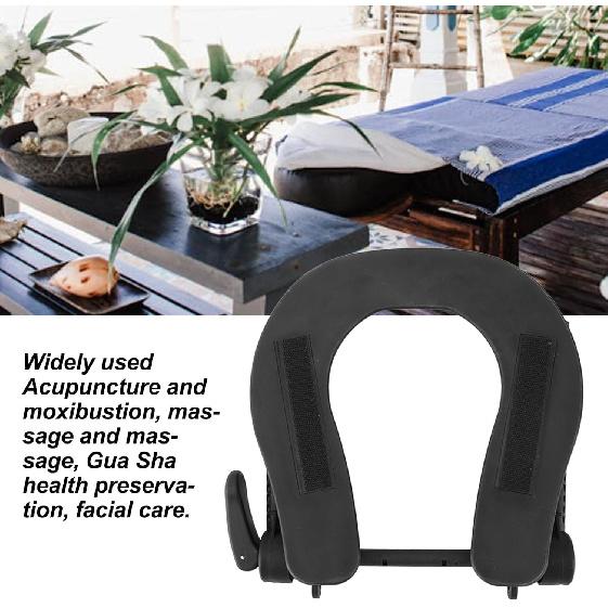 Universal Massage Table Face Cradle, Adjustable Massage Headrest for Spa and Beauty Bed, Comfortable Massage Face Pillow with Hook and Loop