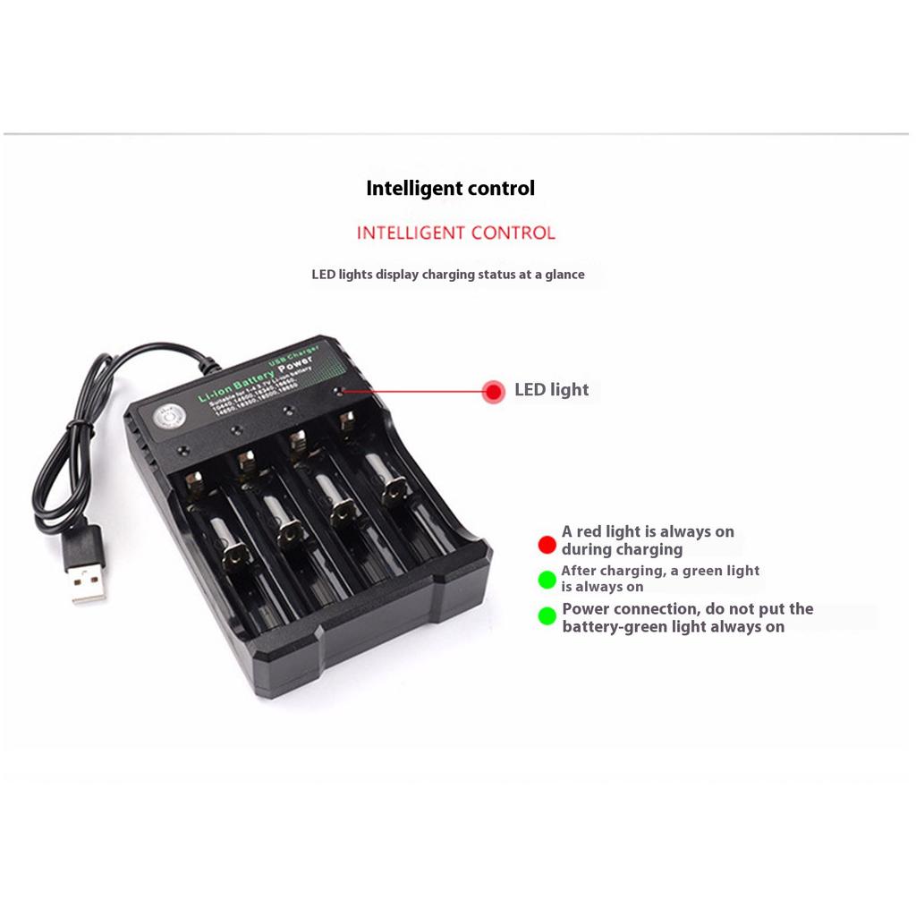 Portable 18650 Battery Charging Adapter Charging Case Rechargeable Batteries Box For 10440 14500 16340 16650 14650 18350 18500