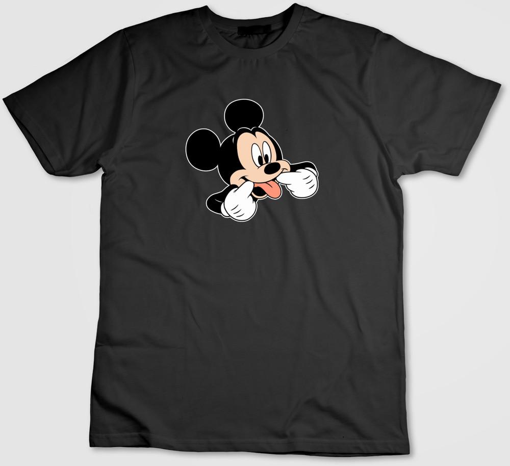 

Мультяшная фигурка Микки Мауса, футболка с коротким рукавом для мужчин / женщин G080 XL