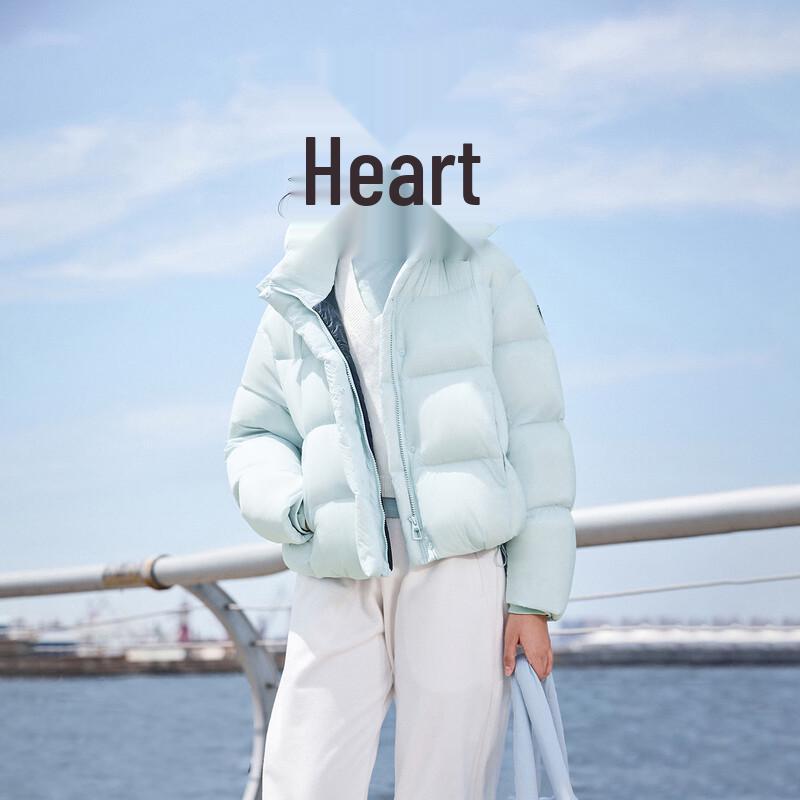 Tanbor Women's Puffy Short Down Jacket with Detachable Hood