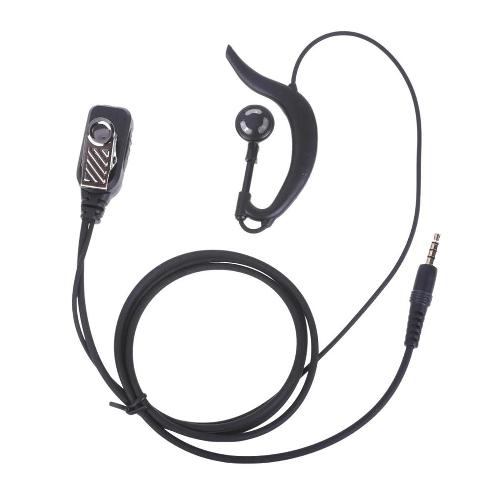 Soft Ear Hook Earpiece 3.5mm Plug Single Side Headset Headphone for Walkie Talkie/Two Way Radio In Ear Wired Earphone