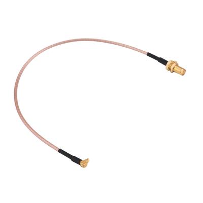 SMA Female To MMCX Male Right Angle RF Pigtail Coaxial Extension Cable RG316 25cm