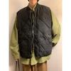 2024 Trendy Diamond Check Men's Winter Cotton Vest – Japanese Style Warm Couple Waistcoat