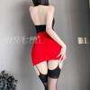 Romantic underwear, butt skirt, Nightclub Hot Girl, sexy backless uniform, tempting no-take pajama set 1026