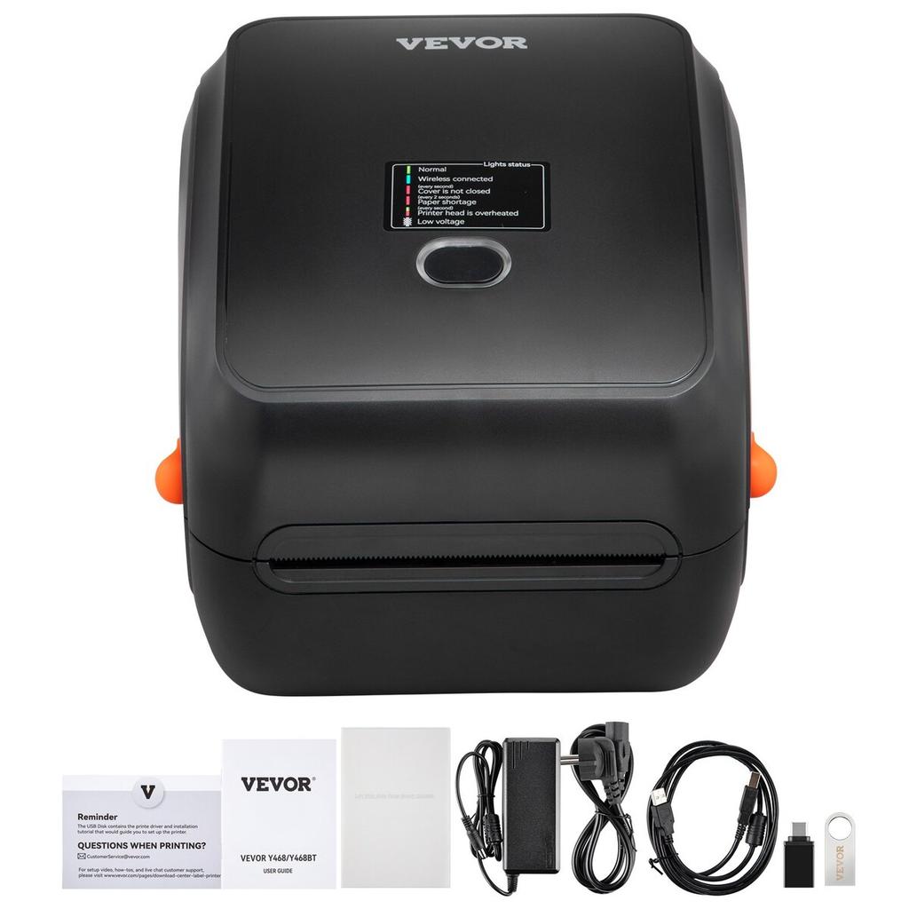Thermal Label Printer 4x6 300DPI USB/Bluetooth for Amazon eBay Etsy UPS