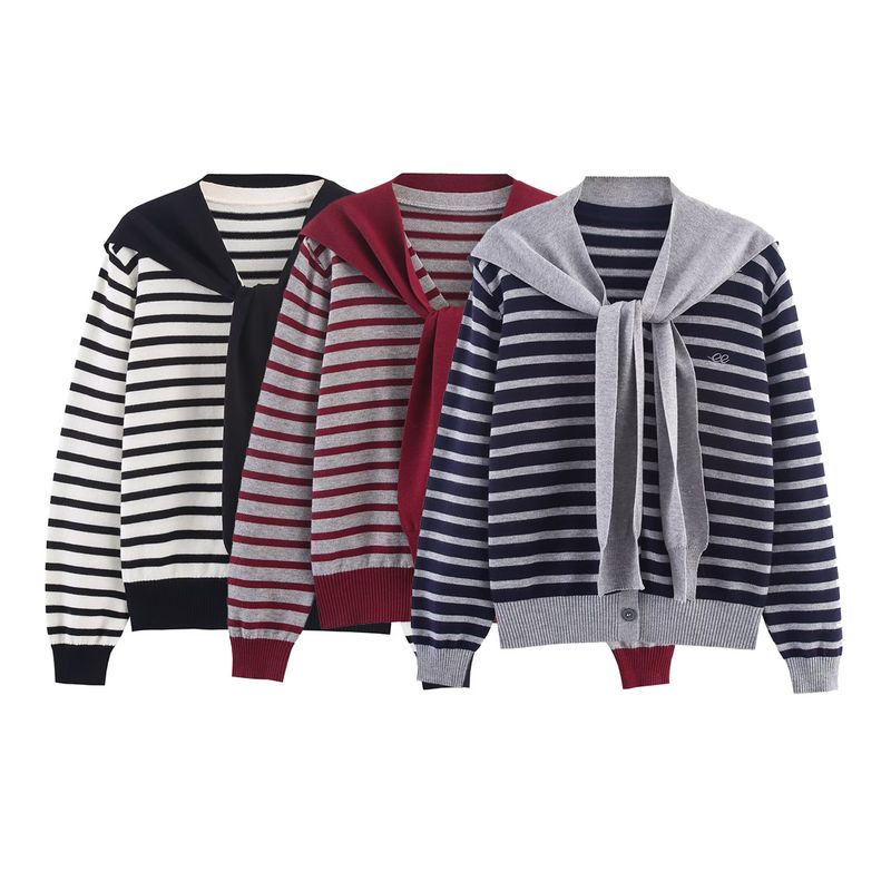Kaslead New Women clothes Western Style Fashion Simple and Versatile Configuration Scarf Embroidery Knit