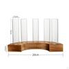 Stacja do rozmnażania roślin Terrarium z drewnianym stojakiem Doniczka szklana probówka wazony doniczka