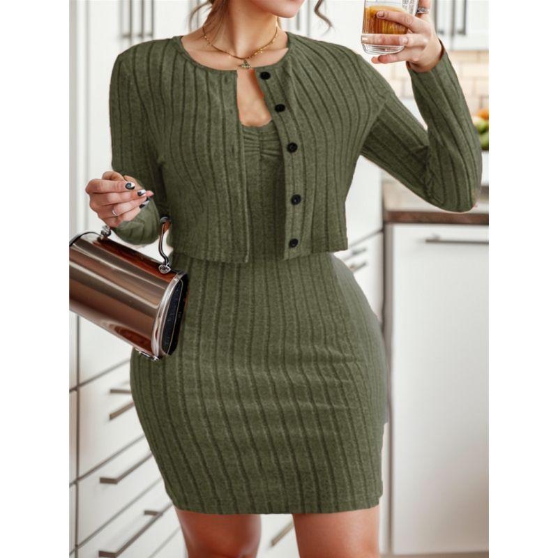 Fashion Cardigan Slim Fit Dress Sling