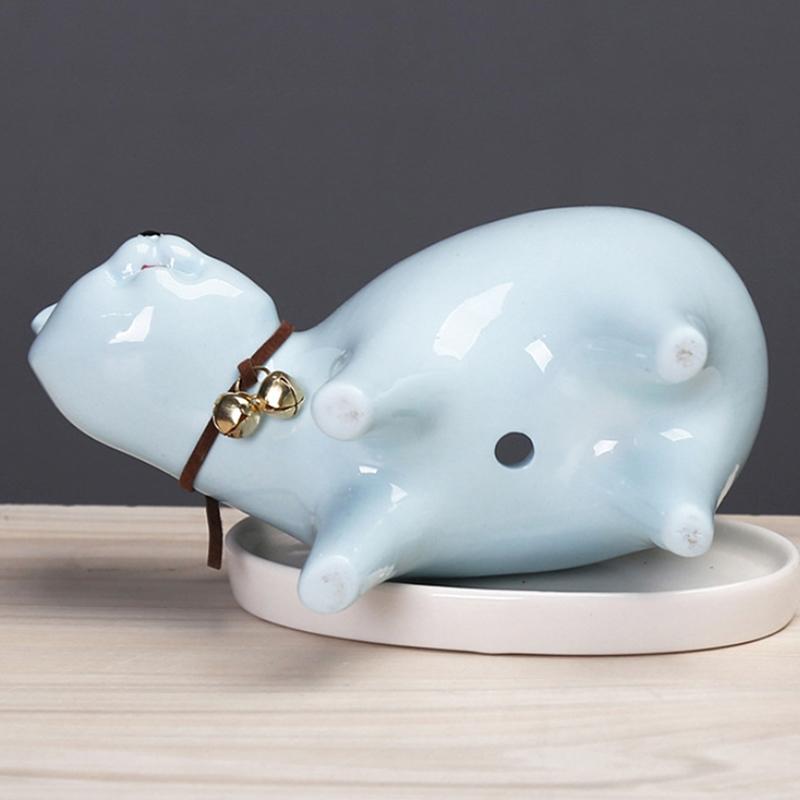 Cartoon-Katze Blumentopf Keramik Kreative Porzellan Blumenvase Für Terrasse Schreibtisch Dekoration Heimdekoration Innenhof Schlafzimmer