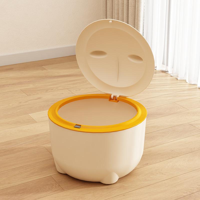 

New cat litter trash can with cat litter box one-click odor isolation artifact cat shovel poop garbage bag pet supplies Cat litter trash can жёлтый
