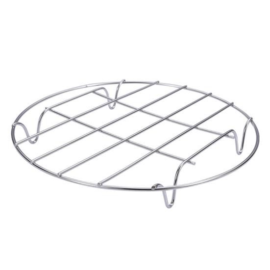 Stainless Steel Steaming Rack Multifunctional Cooling Rack Round Four-Legged Steaming Rack for Kitchen Cooking