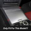 Pannello Decorativo Copertura Trim Scatola Portaoggetti Console Centrale in Acciaio Inossidabile per Mercedes Benz Classe E Coupé W207 2014-2016