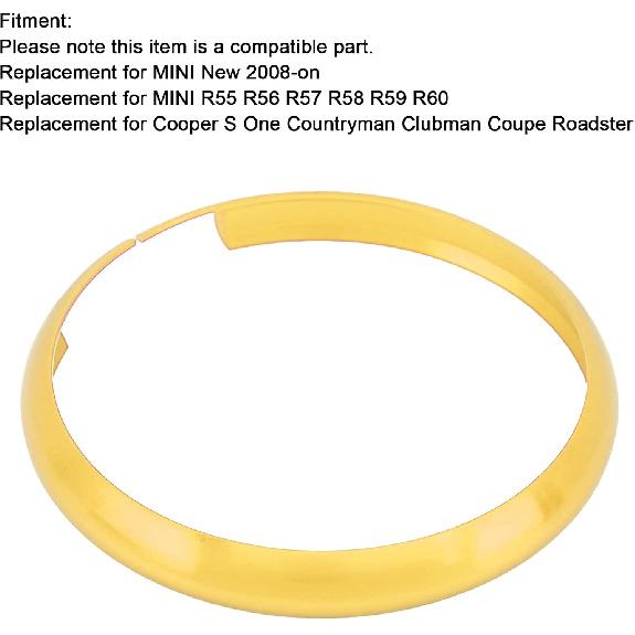 

Remote Key Ring, Remote Key Fob Aluminum Alloy Ring Rim Trim Cover Replacement for Mini R55 R56 R57 R58 R59 R60 New 2008-on for S One Clubman Coupe
