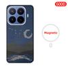 Per Xiaomi 17 T Pro/Xiaomi 17 T Custodia Tessuto Fibra Aramidica Kevlar Carbonio 600D 1500D Cover Rigida Sottile Magnetica Nera Sottile Leggera Rossa