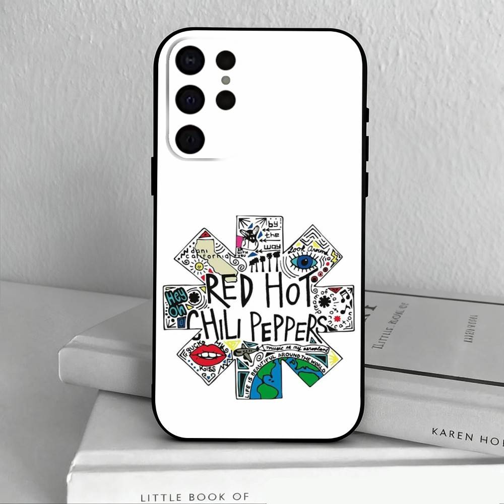 U-Unforgettable Red Hot Chili P-Peppers Bnd Phone Case For Samsung S25,S24,S21,S22,S23,S30,Ultra,S20,Plus,Others Soft Black Case