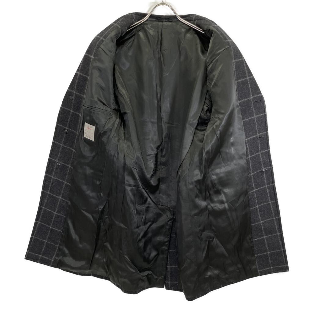 L.B.M.1911 Black 5636 Wool Chester Coat Coat M Dark grayUsed