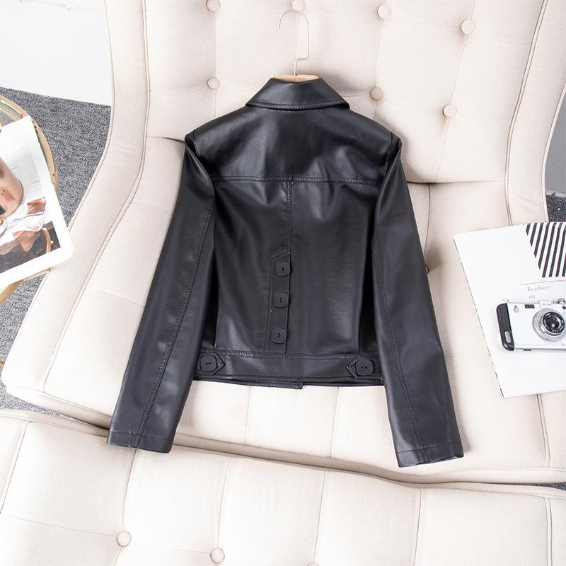 New Autumn New Leather Jacket Latest Small Leatherette Jacket Short Street Jacket