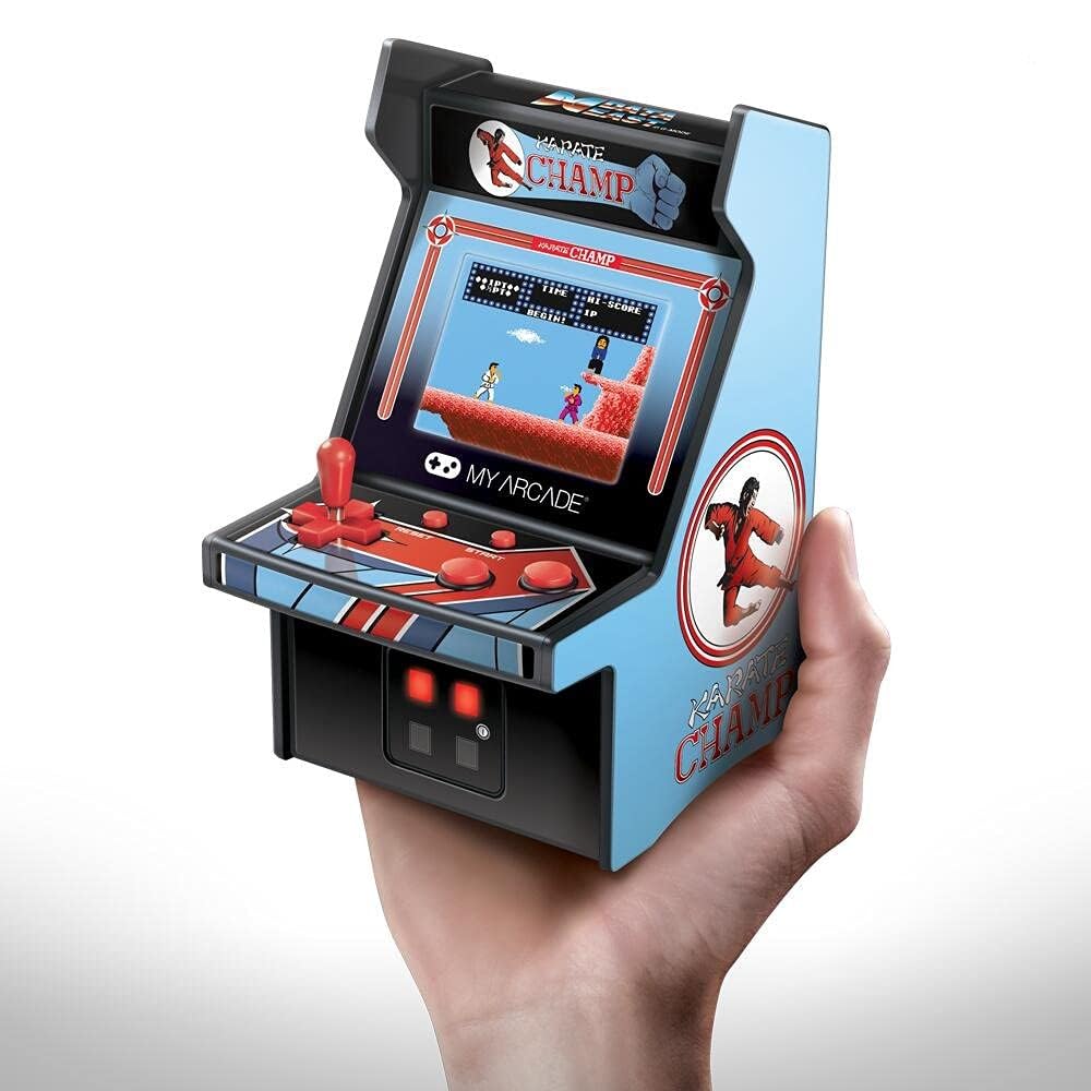 MyArcade 6.75-inch Retro Karate Champ Mini Game, Blue & Black, DGUNL-3204