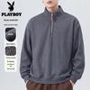 Men's Half-Zip Relaxed Fit Pullover Sweatshirt