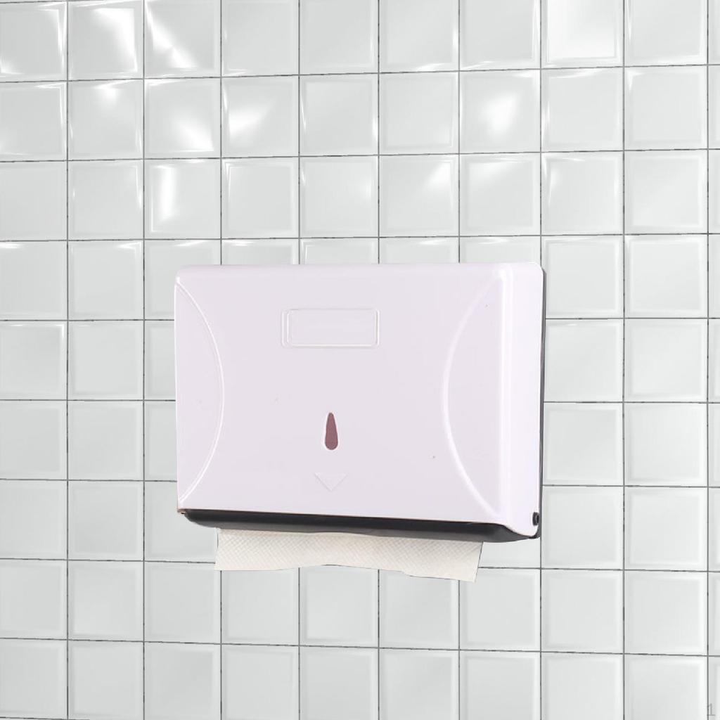 Toilet Paper Holder Tissue Box Wall Mounted Organizer Wipes Dispenser Storage for Hotel