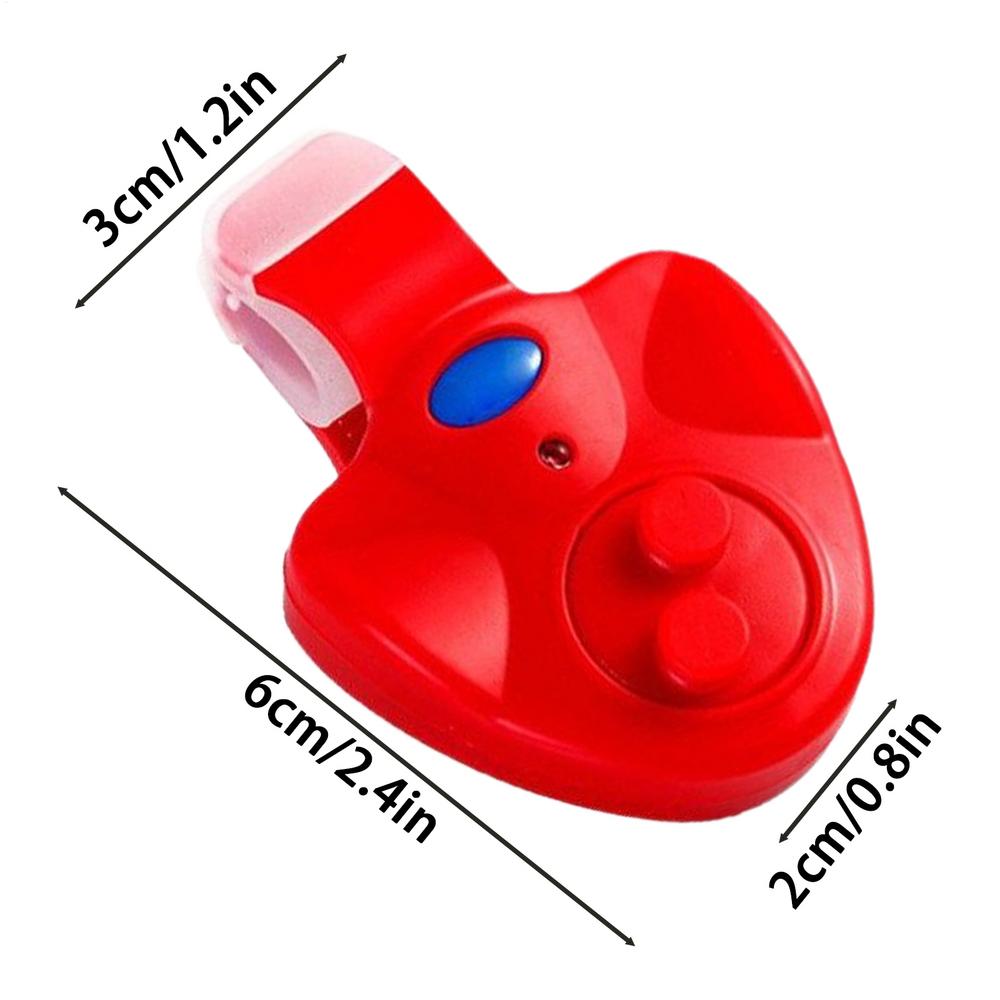 

Fishing Bite Alarm with Sound LED Indicator Portable Fish Alarm for Night Long-Distance Fishing for Beginners красный