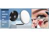Handheld 6-inch Makeup Mirror with 10x, 20x, 30x Magnification and 360° Rotating Bracket