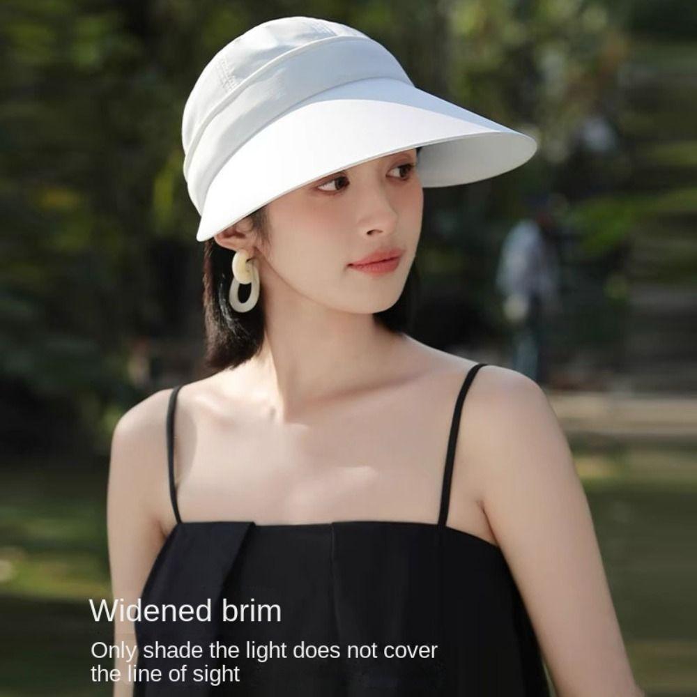 

Foldable Women s Summer Hat UV Protection Visor Caps Fashion Ball Cap чорний