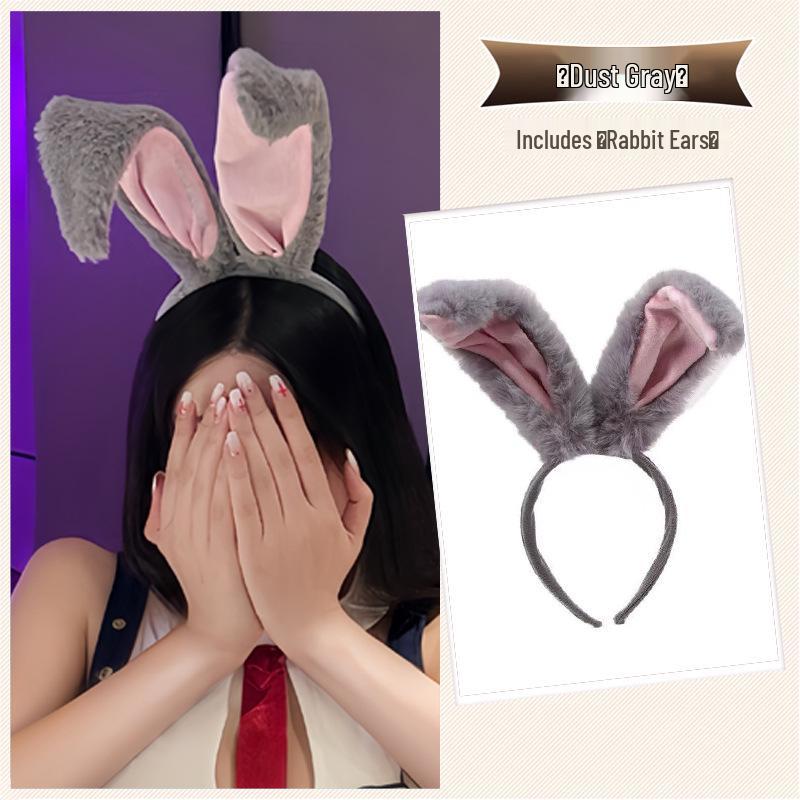 Tiara Fofa de Gato e Orelhas de Coelho para Cosplay, Acessórios de Cabelo Kawaii Estilo Soft Girl Japonês para Fotos