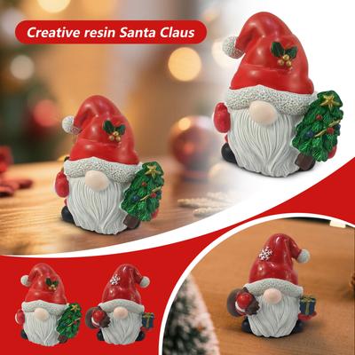 Weihnachtsornamente Kreative Harz Santa Claus Statue Garten Hof Festival Szenenlayout Atmosphäre Verkleiden Weihnachtsgeschenk