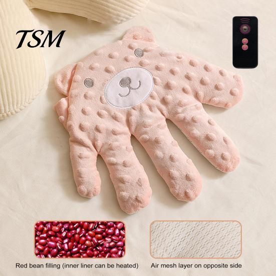 Guante para Bebé con Palma Suave Automático Prevención de Sobresaltos Eléctrico Almohada Eléctrica para Bebés Ayuda para Dormir Recién Nacidos Peluche de Dibujos Animados