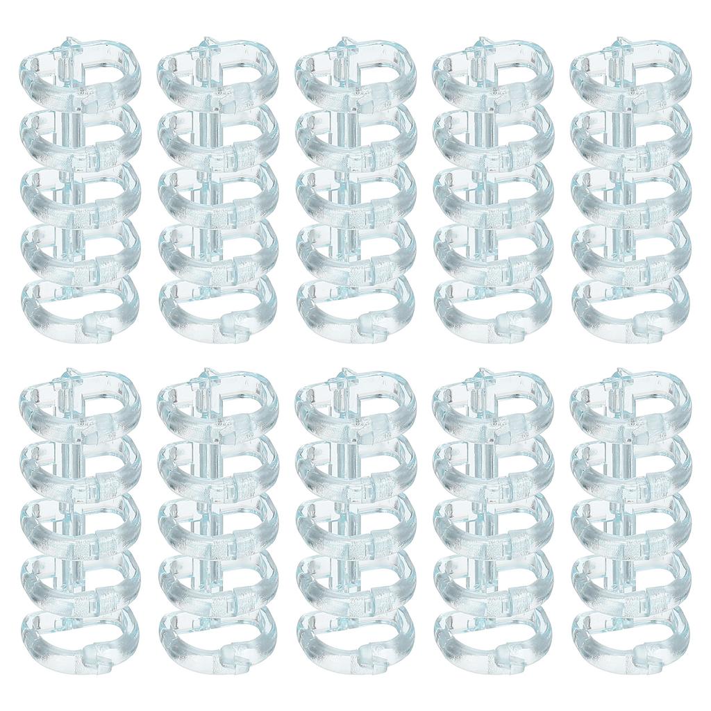 10/20Pcs 5-Ring Binding Spines Snap Split Binder Rings Plastic Round Loose-Leaf Rings Comb Folio Binder Stationery Office Supply