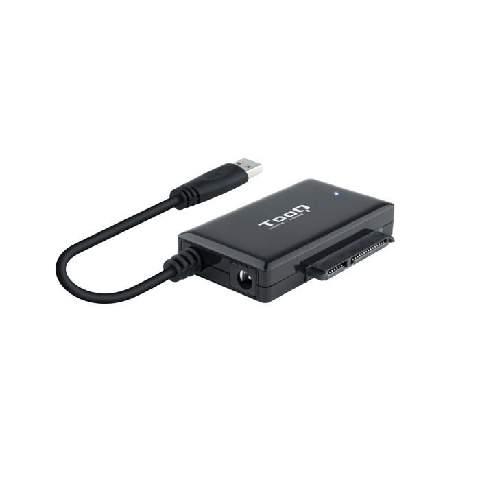 Adaptér USB 3.0 - TooQ - TQHDA-01A - SATA 2,5" a 3,5" - Včetně napájení - Černý