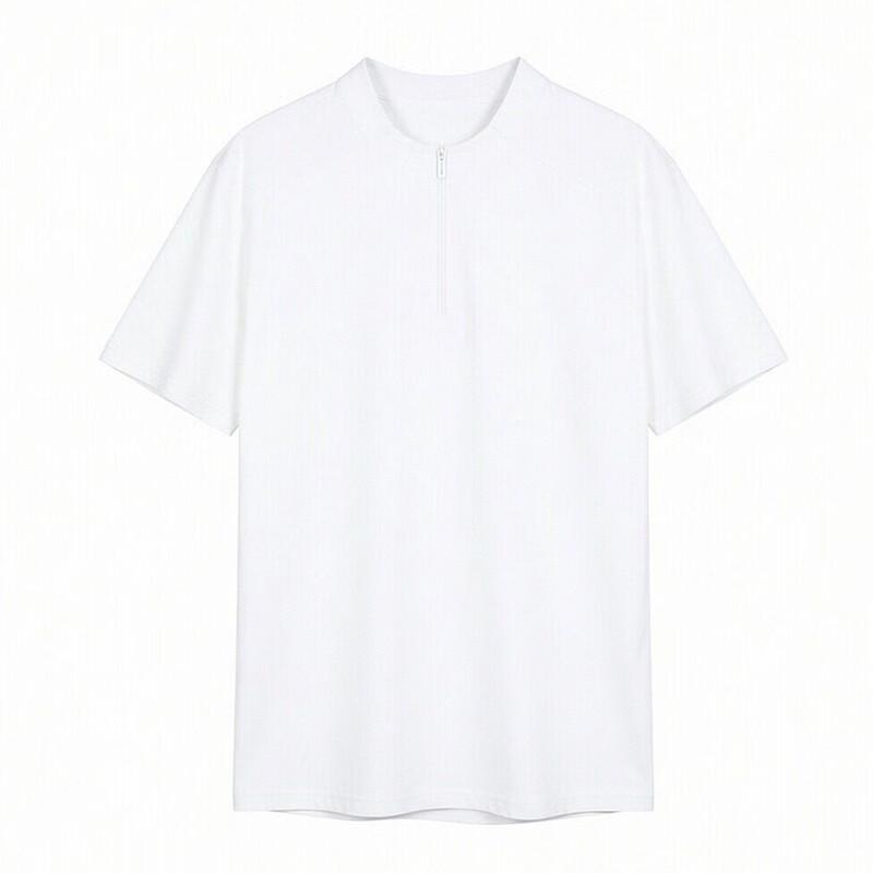 Men's Lightweight Breathable Half-Zip Short Sleeve T-Shirt