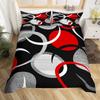 Abstract Line Art Duvet Set Bedding Set Soft Geometric Quilt Set Modern Room Decoration Kit