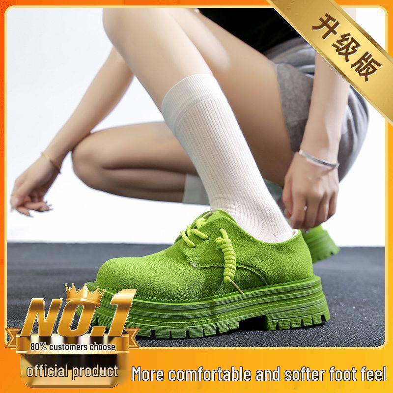 Dámské mokasíny na silné podrážce v britském stylu pro rok 2025: Trendy Dopaminové nízké boty na podzim a zimu