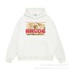RHUDE Classic Printed Hoodie Loose Fit Men Women Fall Winter Streetwear