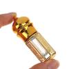 3/6/15 ml Roll-On-Flasche Glas Mini Behälter für ätherische Öle Tragbare Mischflasche für Parfüm Gold Leere Roll-On-Flasche